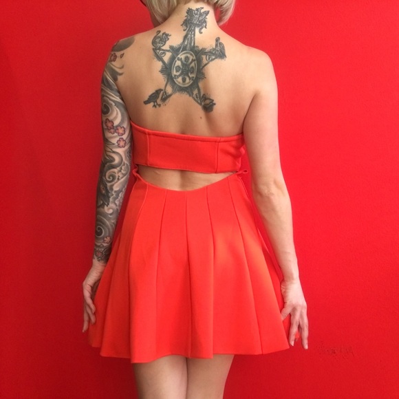 NEW Revolve Lovers + Friends Red Coral Dress - Picture 4 of 8